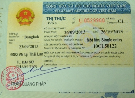 Extension Vietnam Tourist Visa