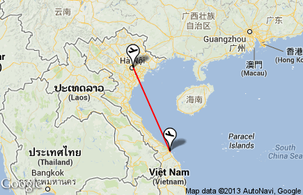Flight Hanoi to Danang