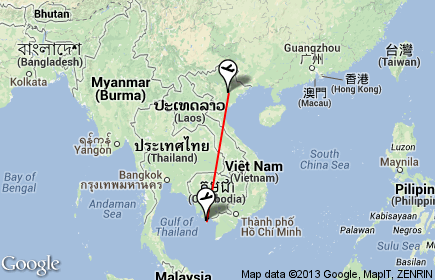Flight Hanoi to Phu Quoc
